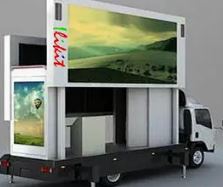 Moving trailer LED screen